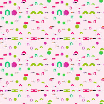 Colorful Abstract Geometric Shapes Pattern