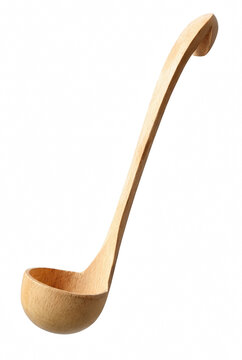 Natural Beechwood Soup Ladle with Long Handle for Kitchen Cooking