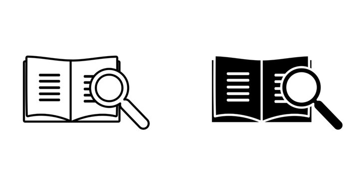 Reference set icon isolated on white background.