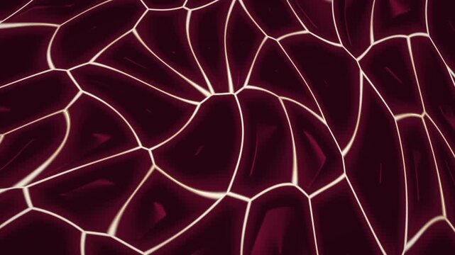 Abstract Maroon Cellular Web Pattern Background