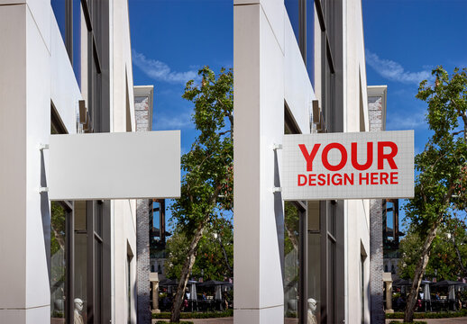 Mockup Of Customizable Storefront Sign, Los Angeles
