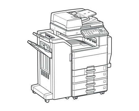 Office multifunction printer scanner copier for business and technology