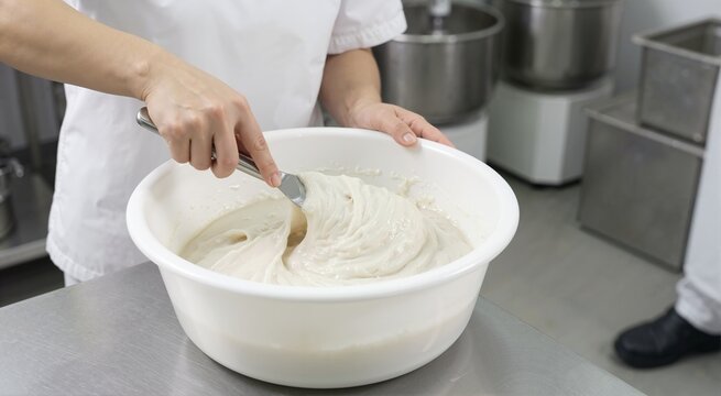 Surimi paste for imitation crab production. Seafood and culinary preparation