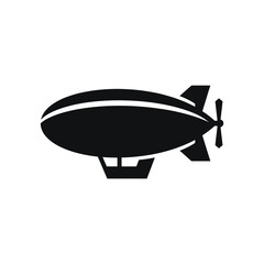 Black And White Airship Icon Vector Illustration © BeNeed Vactory