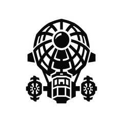 Steampunk Airship Icon Vector Illustration © BeNeed Vactory