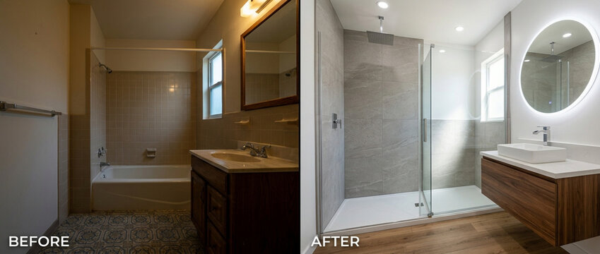 Bathroom Renovation Before and After: Old to Modern Remodel