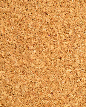Natural cork board surface with light and dark granules close-up