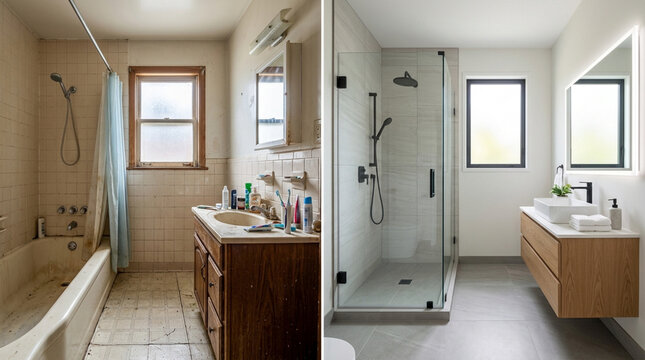 Bathroom Renovation Before and After: Old vs Modern Style Transformation