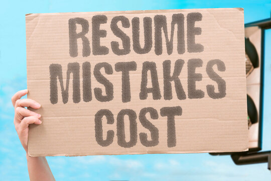 "Resume mistakes cost" Common errors on applications make recruiters reject candidates. RESUME. MISTAKES. RECRUITERS. APPLICATIONS. CAREER.