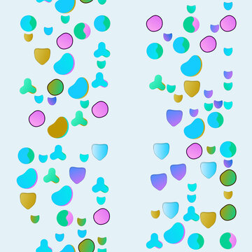 Abstract colorful shapes pattern