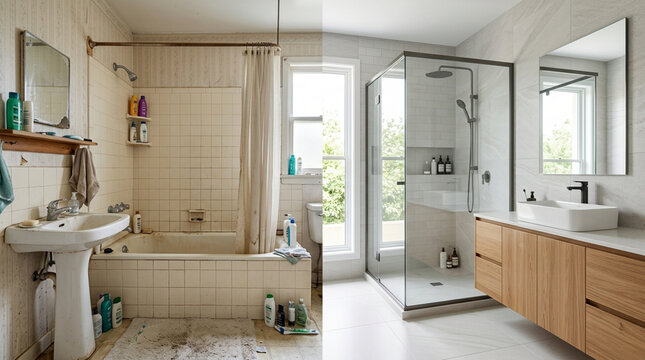 Bathroom Renovation Before and After: Old to Modern Makeover
