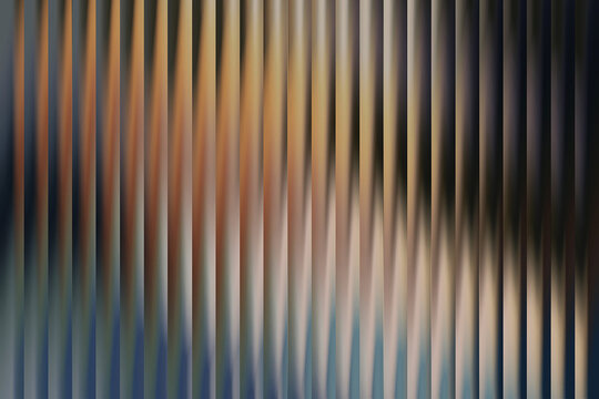 Vertical stripes with blurred gradient transitions in shades of brown, blue, and grey