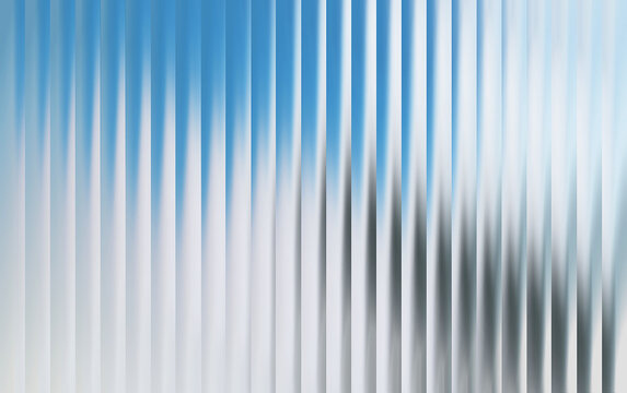 Vertical stripes pattern with blurred blue, white, and grey gradient background