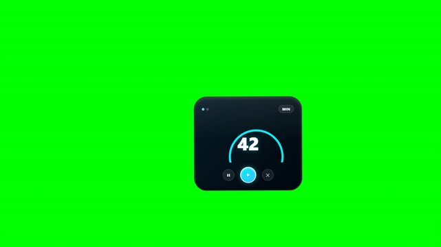 Radial Zen Meditation Timer Breathing Circle Card