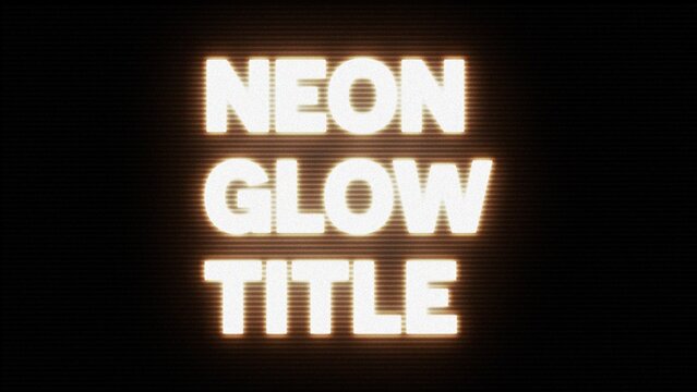 Neon Glow Title