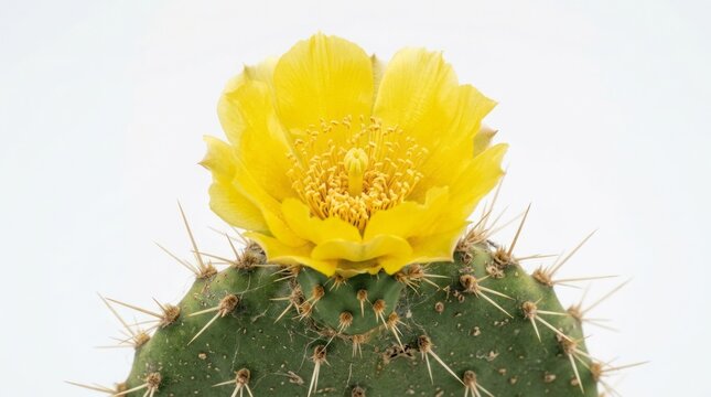 Spiny cactus Isolated on White Background