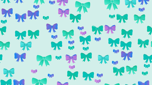Gradient bows pattern