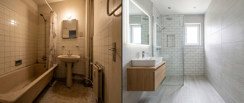 Before and After Bathroom Renovation: Old vs Modern Style Makeover