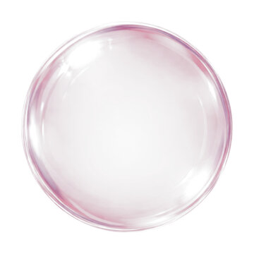 PNG Glossy pink circular orb