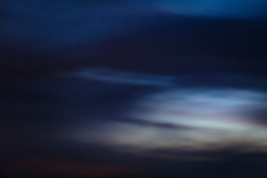 Clearing storm clouds at dusk, Seattle
