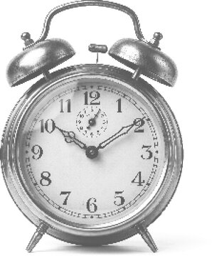 Alarm clock vintage retro halftone dot texture illustration design element