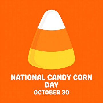 National candy corn day celebration graphic