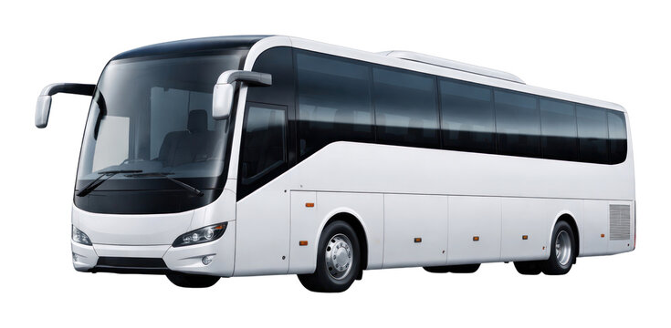 PNG Modern white passenger bus