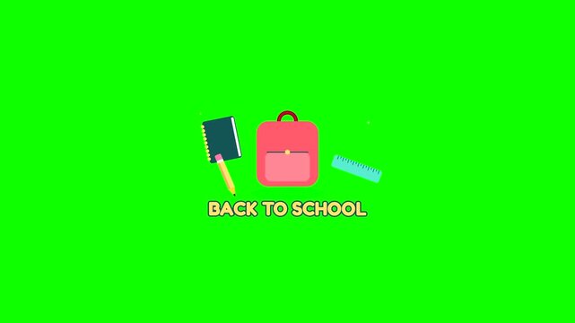 Back To School Motion Graphics Background