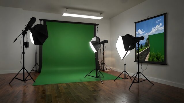 Professional home photography studio technical with fast shutter speed, high ISO capturing sharp images of products and minimalist photography studio with high key lighting setup in silhouette style.
