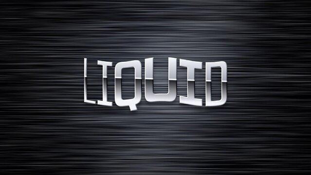 Liquid Chrome Metallic Extruded Title Reveal