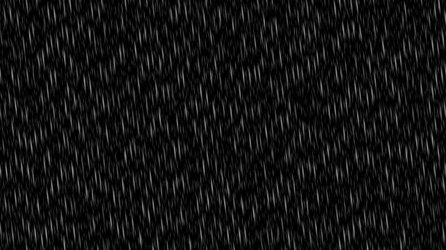 Heavy rain texture overlay with dense downpour on black
