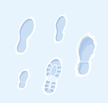 Footprints in Snow
