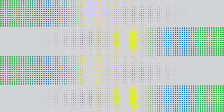 Abstract colorful halftone dot pattern vector background with spectrum gradient