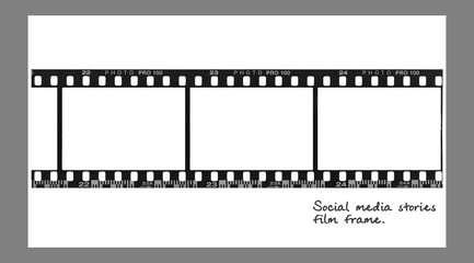 Fototapeta premium film strip isolated on white background.