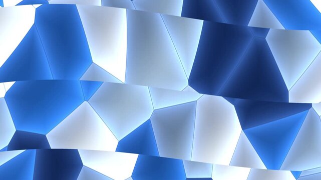 Abstract geometric blue and white polygonal background