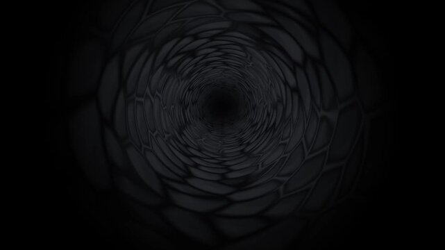 Abstract dark tunnel background with organic texture