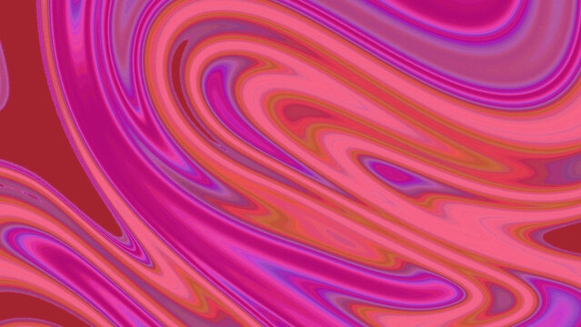 Abstract liquid swirl pattern in shades of pink, magenta, and red