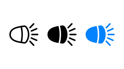 Obraz na płótnie Canvas Headlight icon set vector illustration isolated on white background