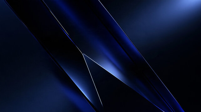 Futuristic Abstract Geometric Dark Blue Technology Background