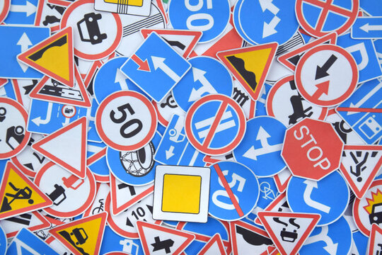 Driving school and driving lessons concept, education concept