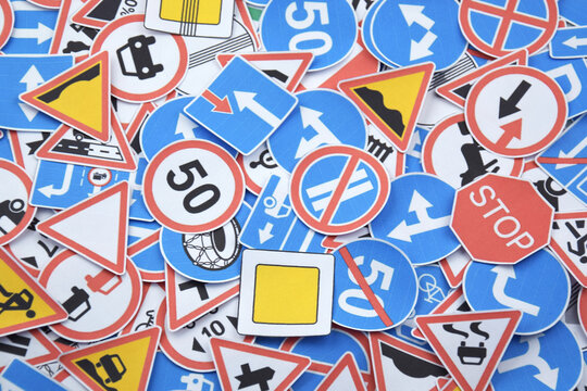 Driving school and driving lessons concept, education concept