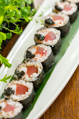 Fresh maki sushi rolls with tuna © BY-_-BY