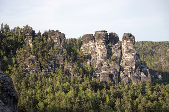 im elbsandsteingebirge in der s&auml;chsischen schweiz im osten deutschlands an der grenze zu Tschechien