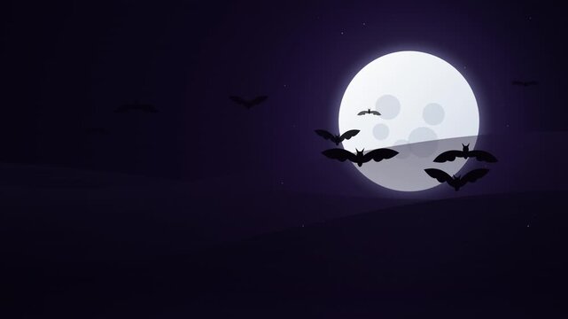 halloween background with bats