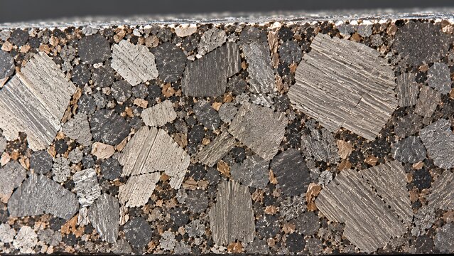Granular Metal Composite Cross Section with Mixed Particle Sizes