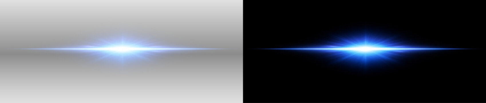 Blue Light Flare Lens Effect Icon
