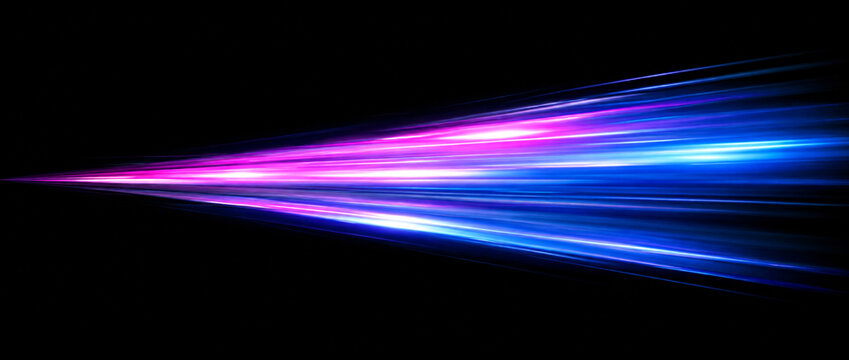 Colorful Light Beam Speed Motion Icon