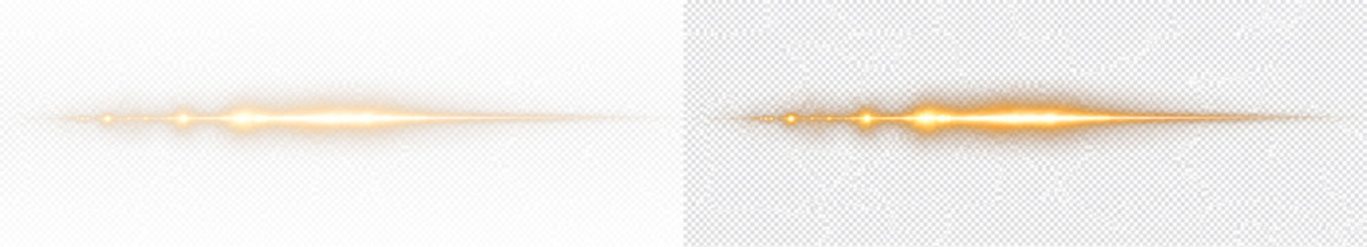 Glowing Orange Light Flare Effect Icons