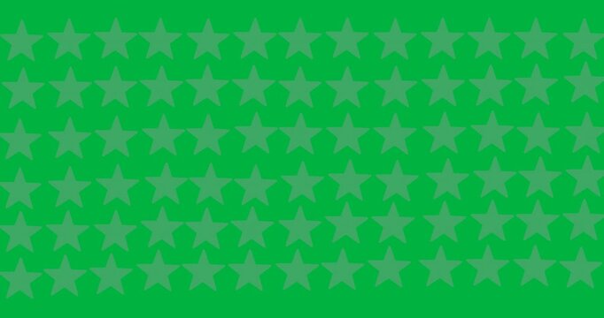 Digital animation of multiple grey stars pattern design against back background