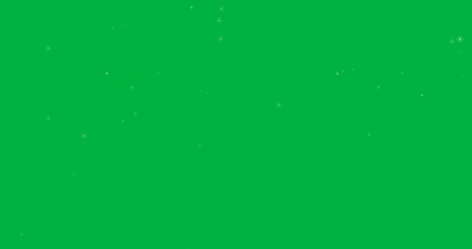 Digital animation of multiple snowflakes icons against white background